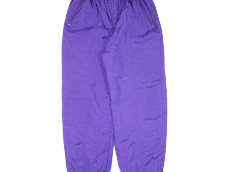 Belted Insulated Womens Trousers Purple Loose Tapered W32 L32 Cheap