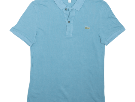 LACOSTE Slim Fit Mens Polo Shirt Blue XS Fashion