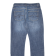 TEDDY S Womens Jeans Blue Regular Straight Stone Wash W30 L32 Online Sale