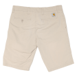 CARHARTT WIP Mens Chino Shorts Beige M W30 Fashion