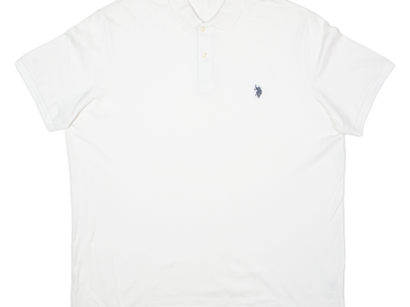 US POLO ASSN Mens Polo Shirt White 2XL Online Hot Sale