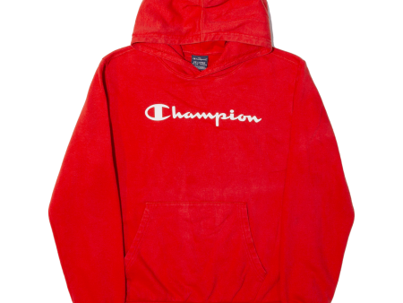 CHAMPION Boys Red Hoodie 15-16Y Cheap