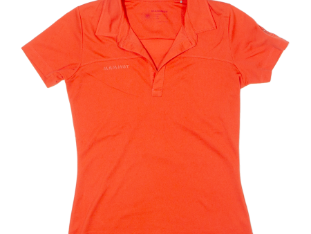 MAMMUT Womens Polo Shirt Orange S on Sale