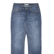 TEDDY S Womens Jeans Blue Regular Straight Stone Wash W30 L32 Online Sale