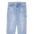 ALL ACCESS Carpenter Girls Jeans Blue Relaxed Tapered Stone Wash W30 L27 Online Hot Sale