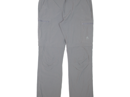 ADIDAS Outdoor Womens Trousers Grey Slim Straight W30 L30 Hot on Sale