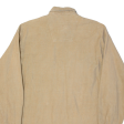 CAMEL COLLECTION Mens Plain Shirt Beige Long Sleeve M For Cheap