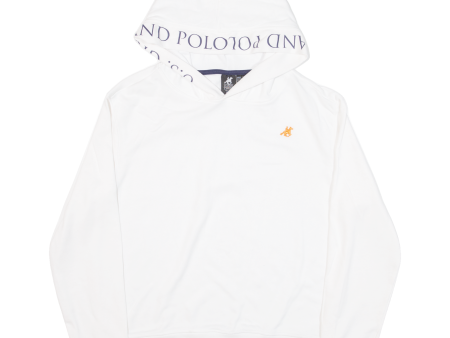 US GRAND POLO EQUIPMENT & APPAREL Womens White Hoodie XS For Cheap