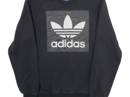 ADIDAS Mens Sweatshirt Black S Hot on Sale