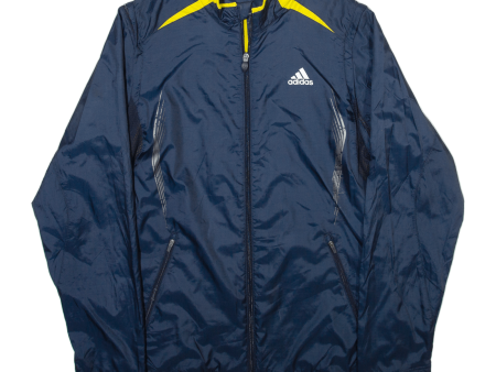 ADIDAS Detachable Arms Mens Track Jacket Blue S Hot on Sale