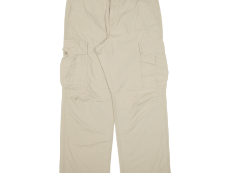 BANANA REPUBLIC Cargo Mens Trousers Beige Loose Straight W32 L30 Online Hot Sale