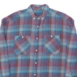 ASOS Mens Shirt Blue Check Long Sleeve S Sale