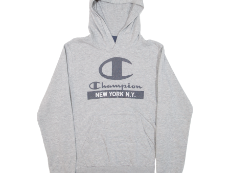 CHAMPION New York Boys Grey Hoodie USA 15-16Y Sale