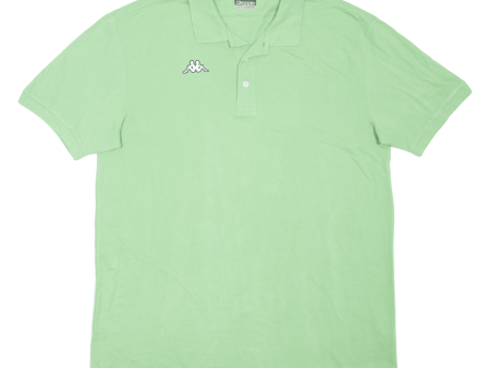 KAPPA Mens Polo Shirt Green 3XL Supply