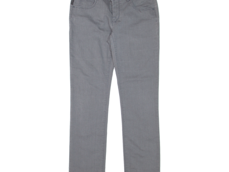 ARMANI JEANS Womens Trousers Grey Slim Straight W30 L31 Supply