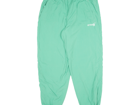 ATTIBO Mens Track Pants Green 90s Tapered M W28 L29 Online now