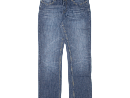 TEDDY S Womens Jeans Blue Regular Straight Stone Wash W30 L32 Online Sale