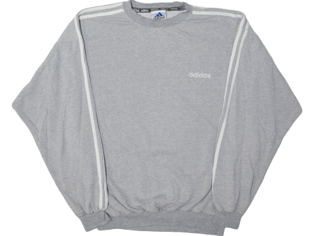 ADIDAS Womens Sweatshirt Grey L For Sale