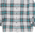 CASUAL LAND Mens Flannel Shirt Grey Check Long Sleeve L on Sale