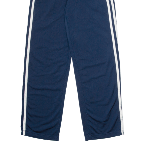 ADIDAS Boys Track Pants Blue Straight L W24 L30 Fashion