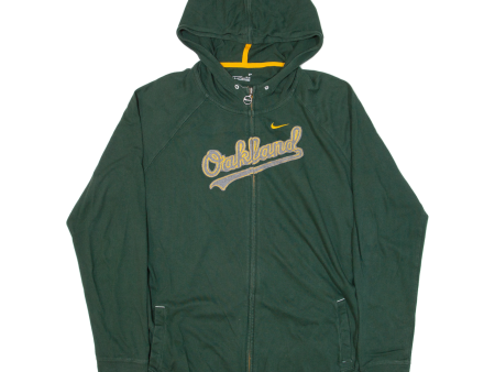 NIKE Team Oakland Athletics Boys Green Hoodie USA XL Online