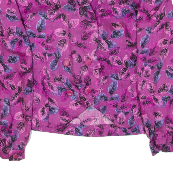 Womens Shirt Pink Floral Long Sleeve M Online Sale