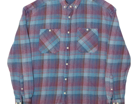 ASOS Mens Shirt Blue Check Long Sleeve S Sale