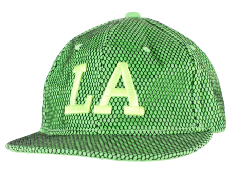 LA Womens Snapback Cap Green Supply