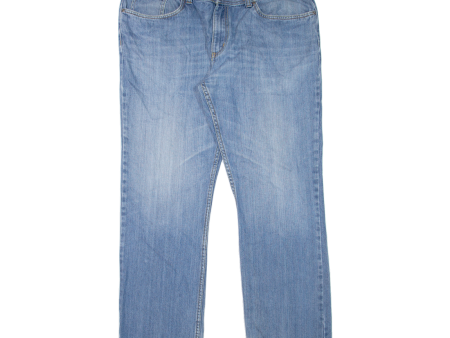 BIAGGINI Mens Jeans Blue Regular Straight Stone Wash W38 L32 on Sale