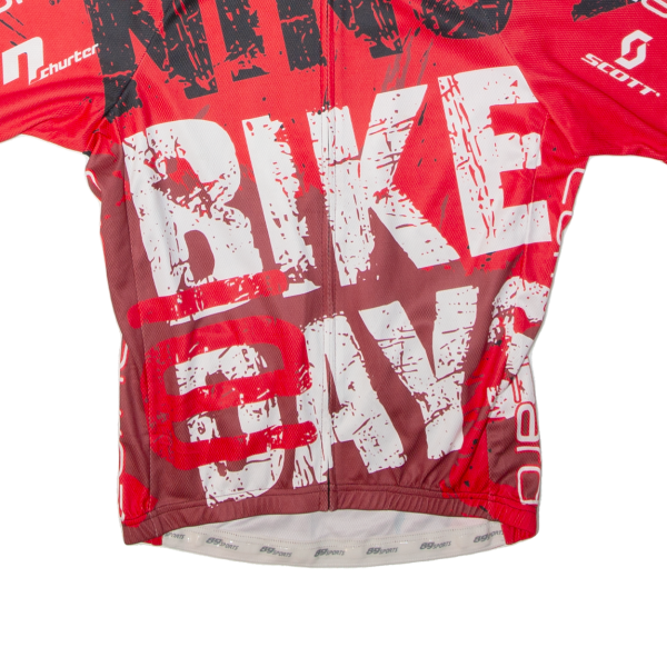 89 SPORTS Cycling Full Zip Mens Jersey Red High Neck S Online