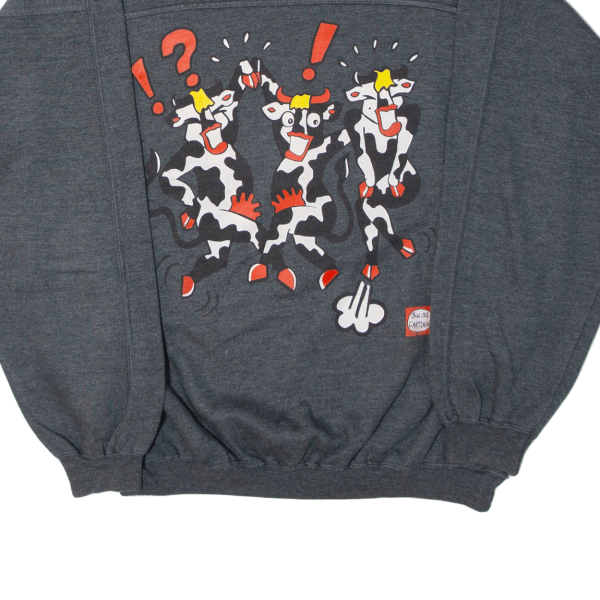 THE BEST Cows Mens Sweatshirt Grey S Online now