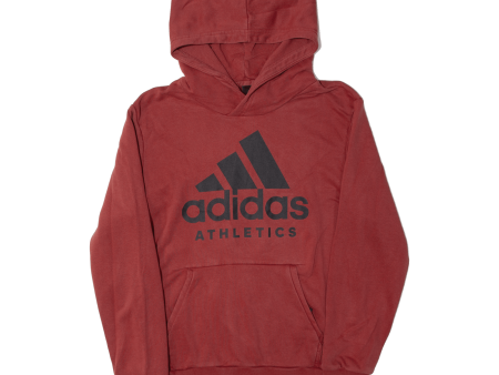 ADIDAS Mens Maroon Hoodie M Fashion