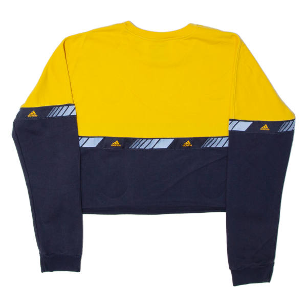 ADIDAS Cropped Womens Sweatshirt Yellow M Discount