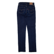 LEVI S 724 High Rise Womens Jeans Blue Slim Straight W25 L32 on Sale