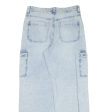 H&M Cargo Womens Jeans Blue Loose Straight W31 L31 Hot on Sale