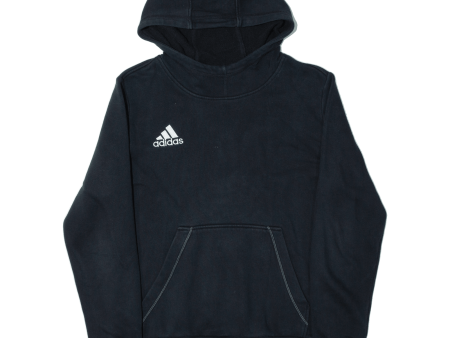 ADIDAS Boys Black Hoodie 13-14Y Online now