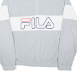 FILA Womens Fleece Grey 1 4 Zip S Fashion