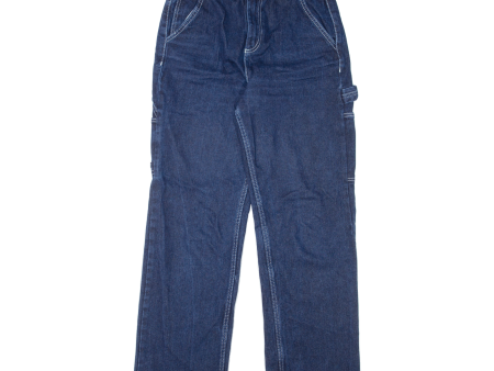 FB SISTER Carpenter Womens Jeans Blue Relaxed Straight W26 L30 Discount