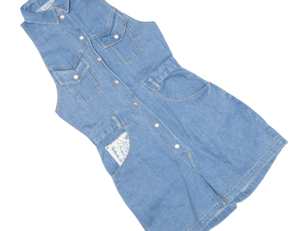 TRUE BLUE Womens Dungarees Blue Relaxed Denim S W29 L3 Hot on Sale