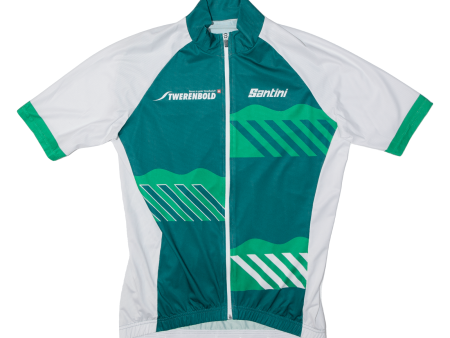 TWERENBOLD Cycling Full Zip Mens Jersey Green High Neck M Online Sale