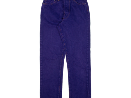 CIMARRON Womens Jeans Purple Regular Straight W24 L28 Hot on Sale