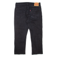 LEVI S 514 Jeans Mens Black Slim Straight W36 L25 Hot on Sale