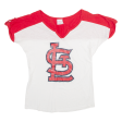 5TH & OCEAN St. Louis Cardinals Womens T-Shirt White USA V-Neck M Cheap