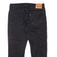 LEVI S 514 Jeans Mens Black Slim Straight W36 L25 Hot on Sale