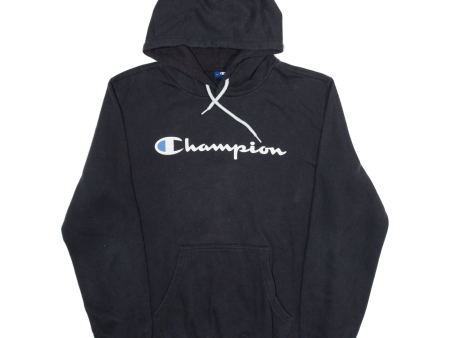 CHAMPION Mens Black Hoodie M For Discount