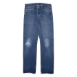 LEVI S 501 Jeans Mens Blue Regular Straight W33 L34 Online Sale