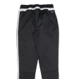 ADIDAS Boys Track Pants Black Straight 13-14Y W26 L29 Online now