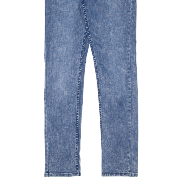 LEVI S 512 Jeans Boys Blue Slim Tapered Acid Wash W26 L30 For Sale