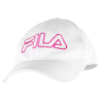 FILA Womens Snapback Cap White on Sale