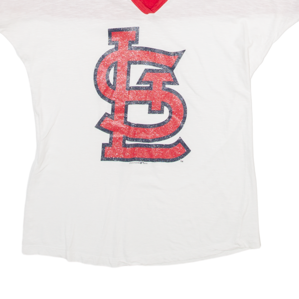 5TH & OCEAN St. Louis Cardinals Womens T-Shirt White USA V-Neck M Cheap